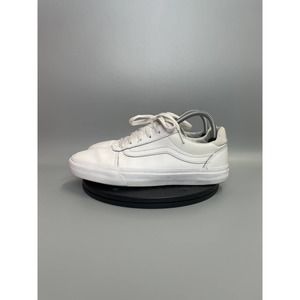Womens Vans Old Skool Low Skateboarding Sneakers Size 9 Triple White​​